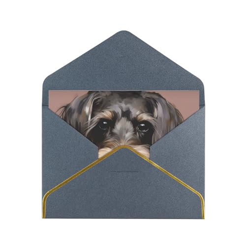 Grußkarten mit Hundemotiv, blanko, mit Umschlägen, Happy Birthday, Dankeskarte, Hochzeit, Party, Einladungskarten für alle Anlässe von Dwrepo