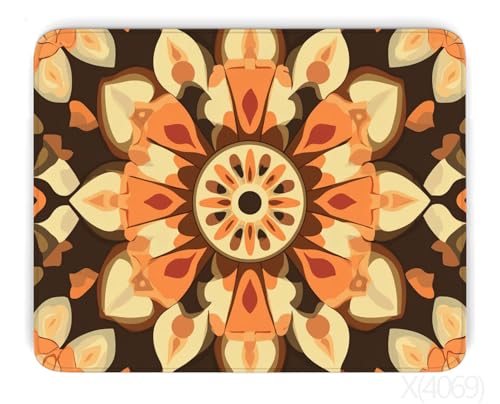 Eule Mousepad Blume Mauspad XXL 280x200mm Mauspad Groß mit Vernähte Kanten, Mouse Pad Wasserdicht rutschfeste Gummibasis, Erweiterter Schreibtischunterlage für Zimmer Deko Aesthetics, Gifts von Dxoaoocc