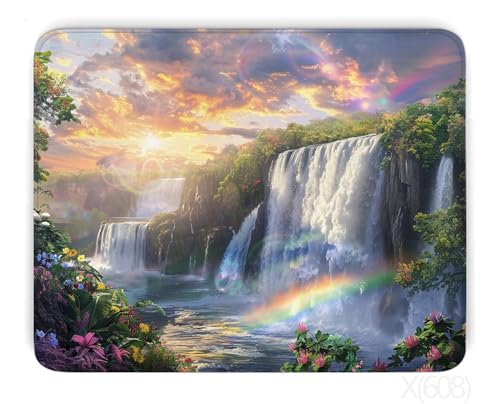 Hund Mousepad Farbe Mauspad XXL 240x200mm Mauspad Groß mit Vernähte Kanten, Mouse Pad Wasserdicht rutschfeste Gummibasis, Erweiterter Schreibtischunterlage für Zimmer Deko Aesthetics, Gifts von Dxoaoocc