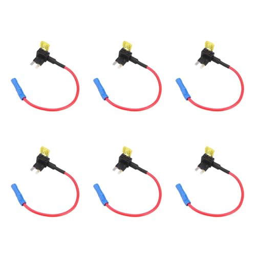 Dxoniislh 6X 2-Fuegen Flachsicherungsadapter Spannungsabgriff Fuer KFZ Sicherungen ATT Mini Low-Profile von Dxoniislh