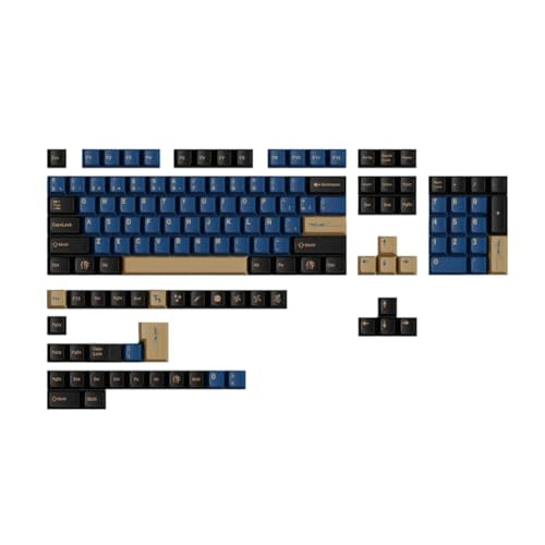 Dxoniislh Keycaps PBT Cherry Profil Blue Samurai Big Set Tastenkappen Spanisch Französisch Deutsch Englisch Tastenkappen für Mechanische Tastaturen SPANISCH von Dxoniislh