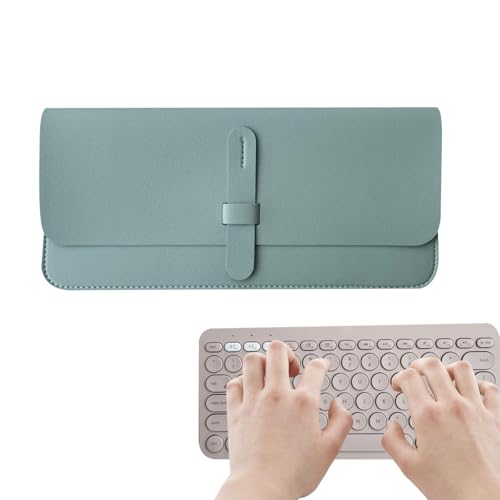 Dyeulget Tastaturhülle, Computertastaturhülle | wasserdichte Tragetasche für kabellose Tastatur - Stilvolle Tastaturen aus PU-Leder, tragbare Tasche, Reise-Organizer von Dyeulget