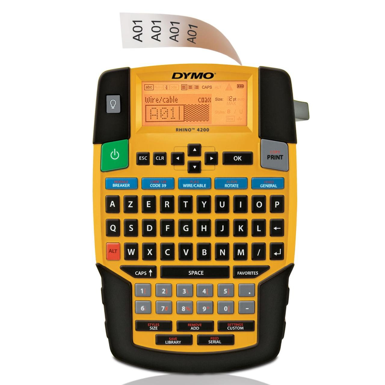 DYMO® Rhino 4200 - Industrielles Beschriftungsgerät mit AZERTY-Tastatur von Dymo