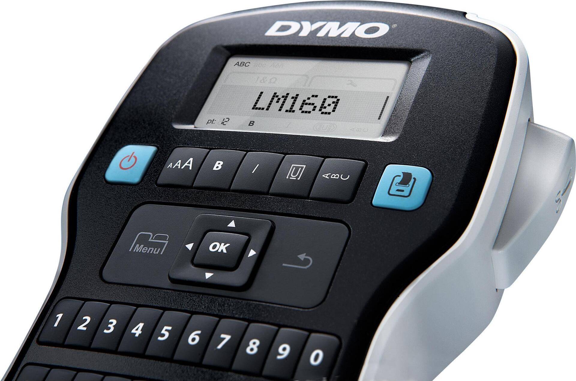 Dymo LabelMANAGER 160 - Beschriftungsger�t - monochrom - Rolle (1,3 cm) - 2-zeiliger Druck (S0946360) von Dymo