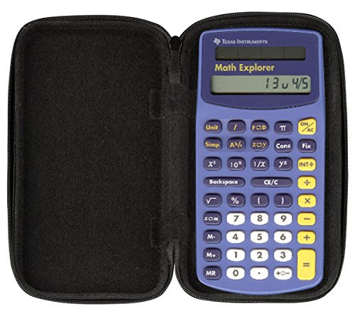 CalcCase Original Schutztasche Schutzhülle für Taschenrechner TI-Math Explorer, robuste + schmutzabweisende Oberfläche, edle Schützhülle mit Reißverschluss von DynaTech