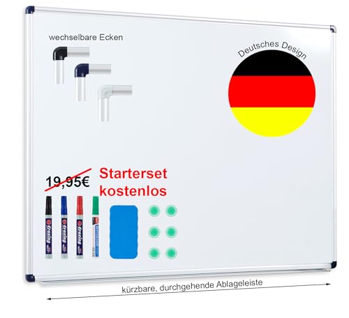 Dynamic-Wave Premium Whiteboard - 180 x 100 - Magnetwand & Schreib- und Zeichentafel - Vielseitige Magnettafel, Notiztafel für Büro, Schule & Zuhause von Dynamic-Wave