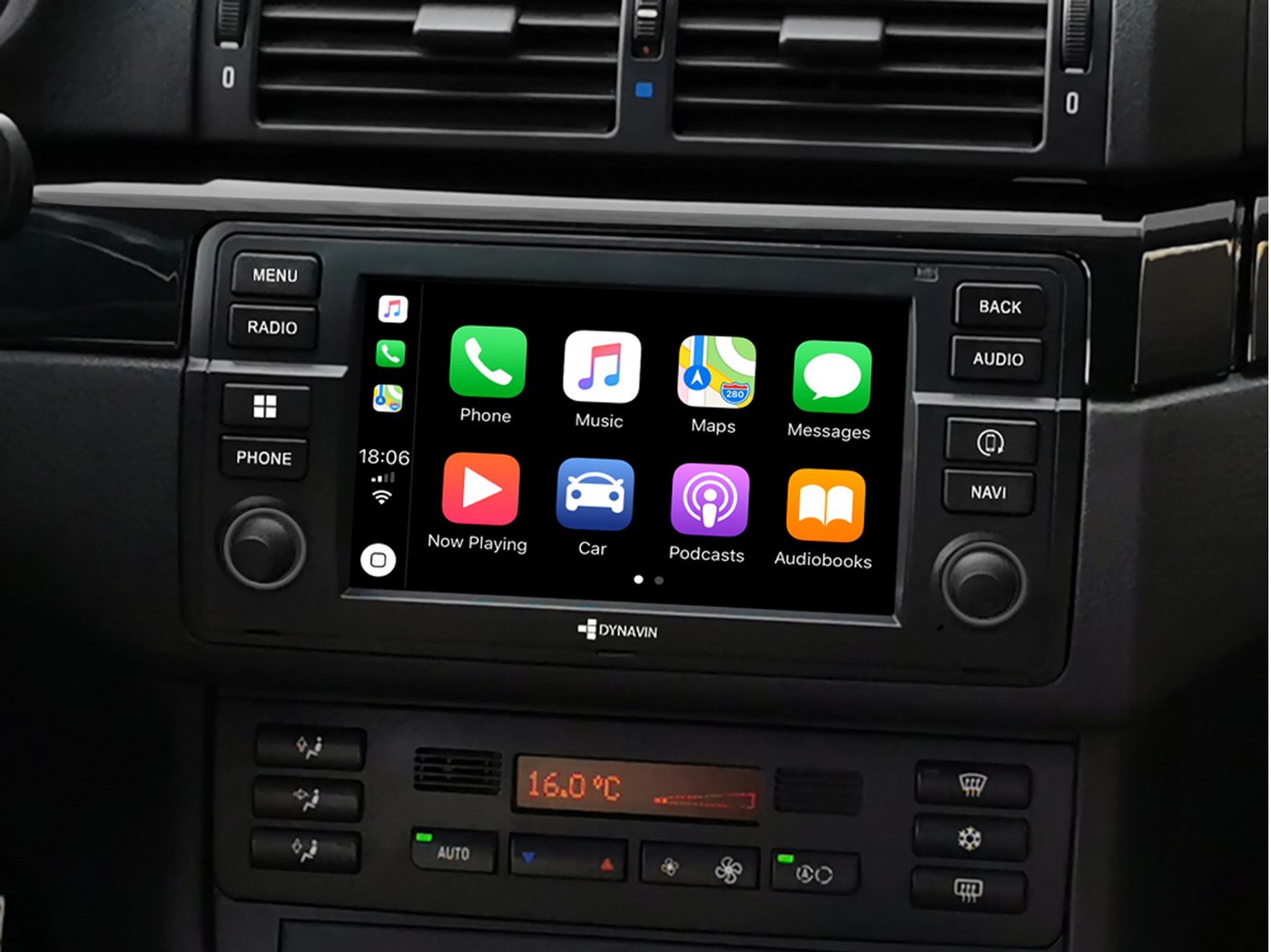 Dynavin D8-E46 Pro Android Navi 3er BMW E46 7-Zoll CarPlay Android Auto Autoradio von Dynavin