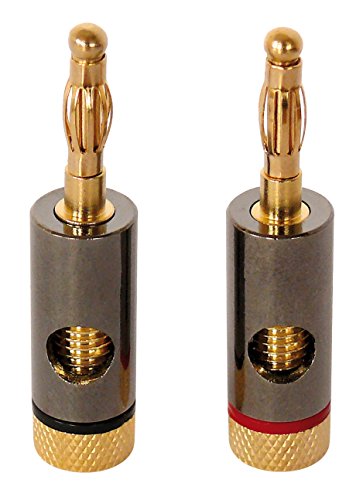 Dynavox Bananenstecker 2 x rot, 2 x schwarz von Dynavox