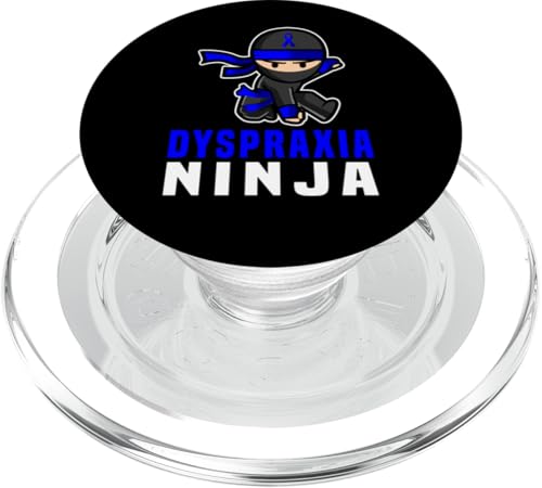 Dyspraxia Ninja Awareness Lustiges blaues Band Unterstützung Zitat PopSockets PopGrip für MagSafe von Dyspraxia Awareness Products (Lwaka)