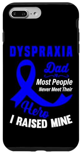 Hülle für iPhone 7 Plus/8 Plus Dyspraxia Awareness Dad Blue Ribbon Father Support Zitat von Dyspraxia Awareness Products (Lwaka)