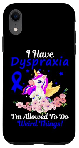 Hülle für iPhone XR Dyspraxia Awareness Lustiger Einhornfreund Familienunterstützung von Dyspraxia Awareness Products (Lwaka)