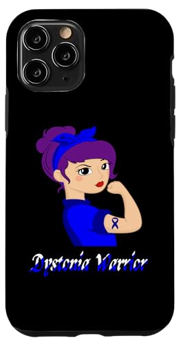 Hülle für iPhone 11 Pro Dystonia Awareness Blue Ribbon Starke Frauen unterstützen Familie von Dystonia Awareness Products (Lwaka)