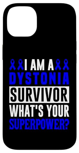 Hülle für iPhone 14 Plus Dystonia Awareness Blue Ribbon Support Zitat Survivor Family von Dystonia Awareness Products (Lwaka)