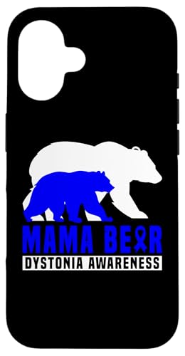 Hülle für iPhone 16 Dystonia Mama Bear Support Mother Mom Family Support Zitat von Dystonia Awareness Products (Lwaka)