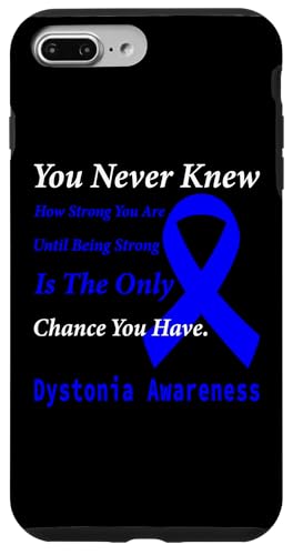 Hülle für iPhone 7 Plus/8 Plus Dystonia Awareness Blue Ribbon Support Zitat Familie Freunde von Dystonia Awareness Products (Lwaka)