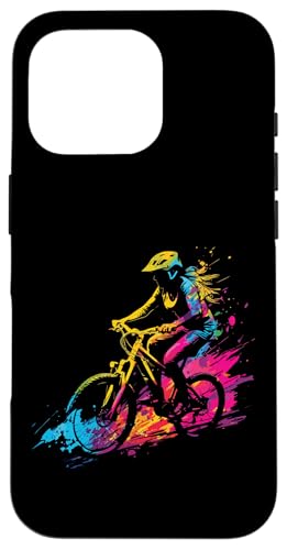 E-Bike Splash Art Elektrisches Fahhrad Radler E-Biker Frau Hülle für iPhone 16 Pro von E-Fahrrad E-Bike Radler Radfahrer Geschenkidee