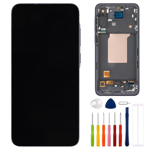 E-YIIVIIL Neuer Ersatz OLED Display Kompatibel mit Samsung Galaxy A55 SM-A556V SM-A556B 6.6" LCD Display Touch Screen Assembly with Tools（mit Rahmen） von E-YIIVIIL