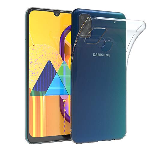 EAZY CASE Hülle kompatibel mit Samsung Galaxy M30s Schutzhülle Silikon, Ultra dünn, Slimcover, Handyhülle, Silikonhülle, Backcover, Durchsichtig, Klar Transparent von EAZY CASE
