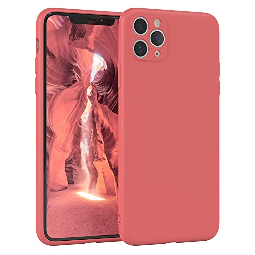 EAZY CASE - Silikonhülle für iPhone 11 Pro Max Hülle Silikon Case Rot weich stoßfeste Handyhülle iPhone 11 Pro Max Schutzhülle mit Kameraschutz Dünn Premium Schutz Cover TPU Phone Bumper in Hellrot von EAZY CASE