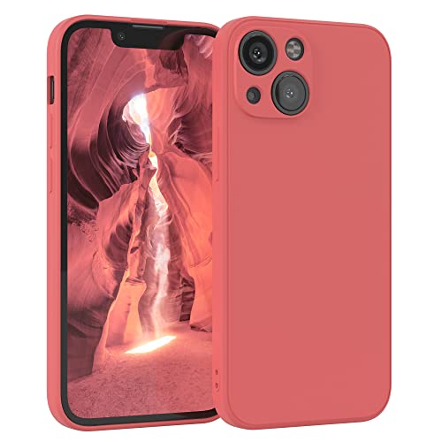 EAZY CASE - Silikonhülle für iPhone 13 Mini Hülle Silikon Case Rot weich stoßfeste Handyhülle iPhone 13 Mini Schutzhülle mit Kameraschutz Dünn Premium Schutz Cover TPU Phone Bumper in Hellrot von EAZY CASE