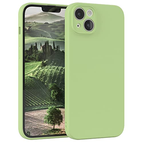 EAZY CASE - Silikonhülle für iPhone 14 Plus Hülle Silikon Case Grün weich stoßfeste Handyhülle iPhone 14 Plus Schutzhülle mit Kameraschutz Dünn Premium Schutz Cover TPU Phone Bumper in Pastellgrün von EAZY CASE