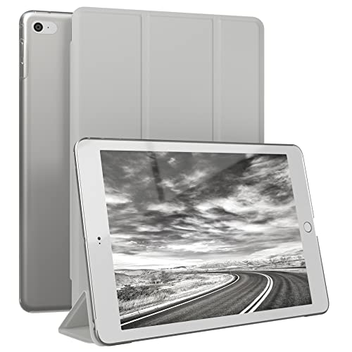 EAZY CASE - Smartcase Tablet Hülle kompatibel mit iPad Mini 4/5 - mit Standfunktion, Schutzhülle mit Sleep und Wake Funktion, Tablet Case, Tablet Klapphülle aus Kunst Leder, Uni Anthrazit von EAZY CASE