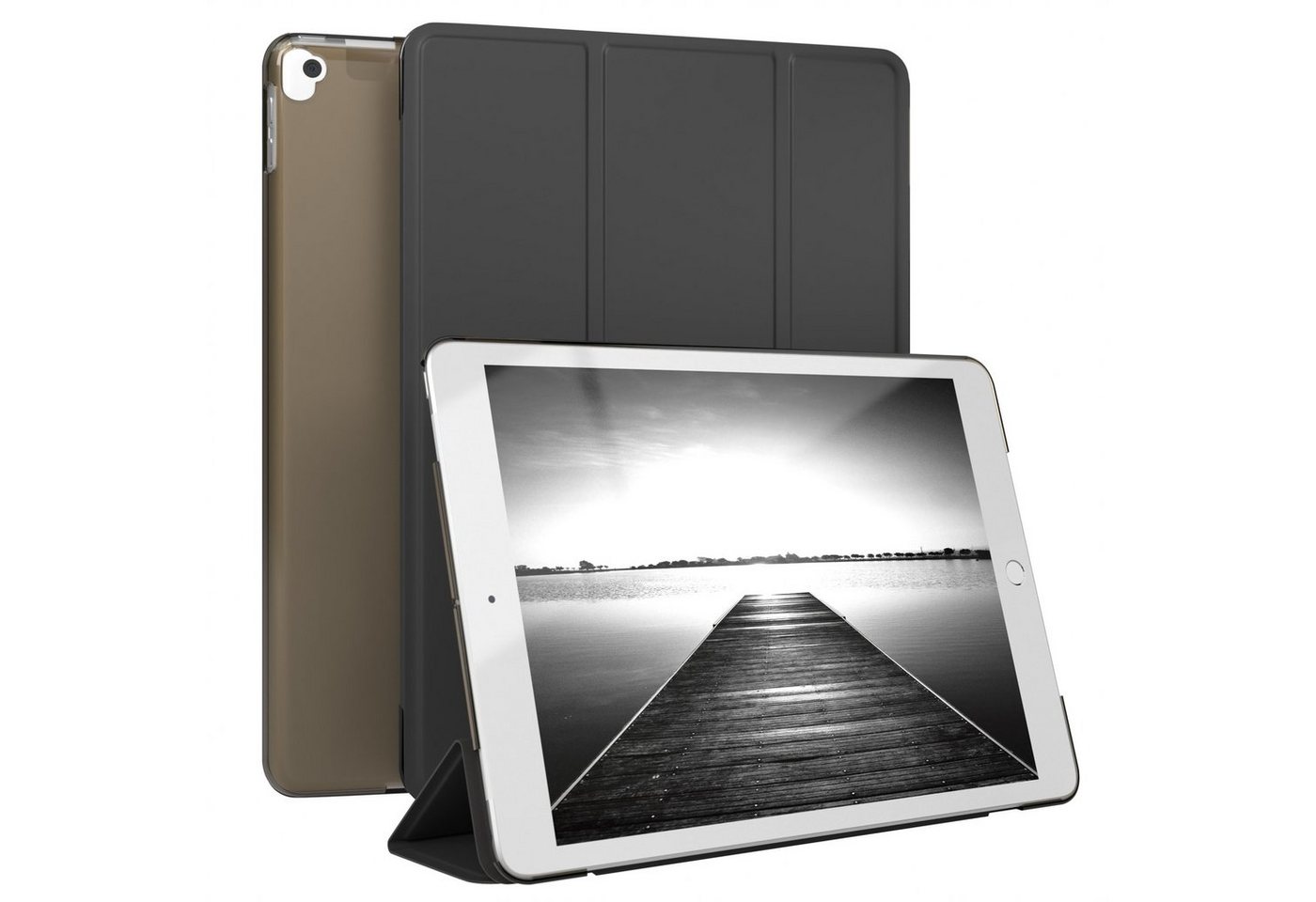 EAZY CASE Tablet-Hülle Smart Case für iPad Pro 10,5" (2017) / Air 3 2019 10,5 Zoll, Hülle mit Standfunktion Tablet Klapphülle Anti-Kratz Tasche Schwarz von EAZY CASE