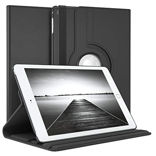 EAZY CASE - Tablet Hülle für iPad Mini 4 Schutzhülle 7.9 Zoll Smart Cover Tablet Case Rotationcase zum Aufstellen Klapphülle 360° drehbar mit Standfunktion Tasche Kunstleder Schwarz von EAZY CASE