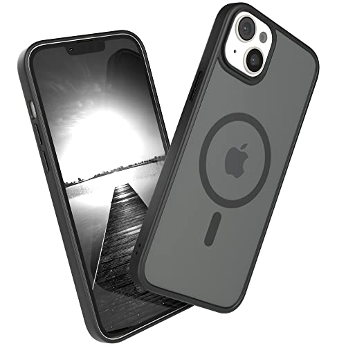 EAZY CASE Ultra Schutz Outdoor Hülle kompatibel mit iPhone 14 Plus kompatibel mit MagSafe, hochwertige Schutzhülle mit Aufprallschutz, Stoßfest, Kratzfest, dünne Handyhülle mit Kameraschutz, Schwarz von EAZY CASE