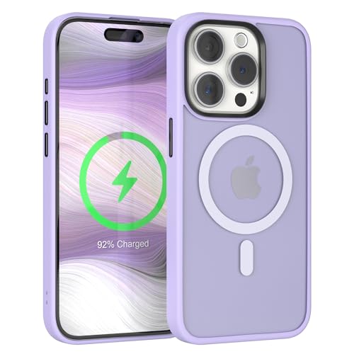 EAZY CASE Ultra Schutz Outdoor Hülle kompatibel mit iPhone 15 Pro kompatibel mit Qi-Charging, hochwertige Schutzhülle mit Aufprallschutz, Stoßfest, Kratzfest, Handyhülle mit Kameraschutz, Lila von EAZY CASE