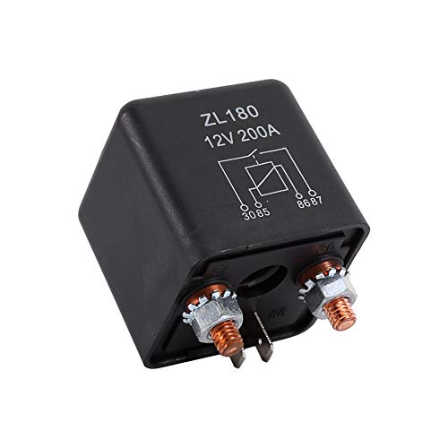 Für Sodial 12V 200A - 12V 200A Kfz-Schaltrelais, Schwarz Hochleistungs-Split-Charge-On/Off-Schaltrelais Auto Fahrzeuge Auto Boot 200Amp von EBTOOLS