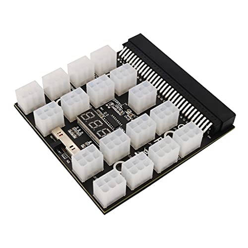 Power Board 12V 64P auf 17x 6Pin Adapter Konverter für Minenarbeiter Mining Grafikkarte Netzteil Power Board von EBVincxmk