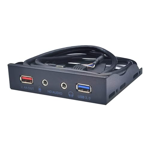 USB 3.0 Hub PC Frontpanel 3,5 mm Kopfhöreranschlüsse für Desktop-Diskettenschacht mit BC1.2 Schnelllade-Panel Mainboard von EBVincxmk