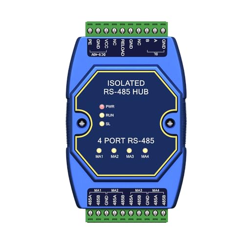 EBYTE 4-zu-1-Wege-R485-Repeater, Industriequalität, E810-R41, 9-40 V, Stromsignal-Isolations-Hubs, Bus-Split-Erweiterung, ESD-Schutz von EBYTE