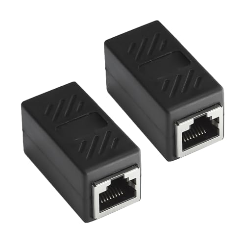 2 Stück Netzwerkkabelstecker, Rj45-Netzwerk-Passthrough, Netzwerkkabel-Extender, Ethernet-Verbindungsset Für Netzwerkerweiterung Und Kabelverlängerung von ECHOLOCATE