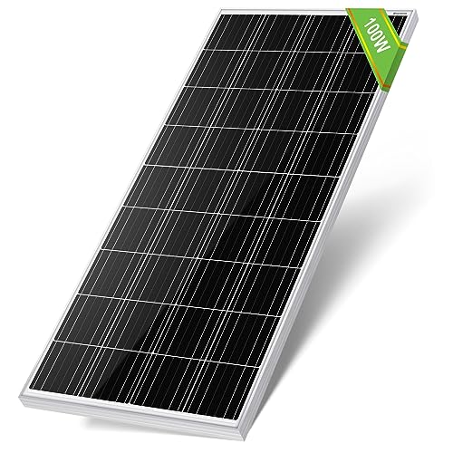 ECO-WORTHY 100W 12 Volt Solarmodul Polykristallin Solarpanel Photovoltaik Solarzelle Ideal zum Aufladen von 12V Batterien von ECO-WORTHY