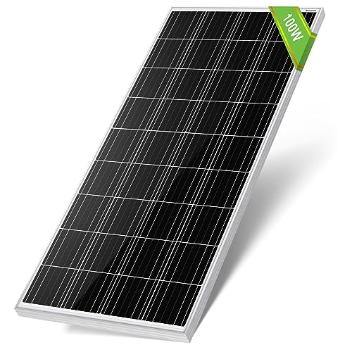 ECOWORTHY Solarmodul, 100 W, 12 Volt, Polykristalline, zum Laden von Batterien. von ECO-WORTHY