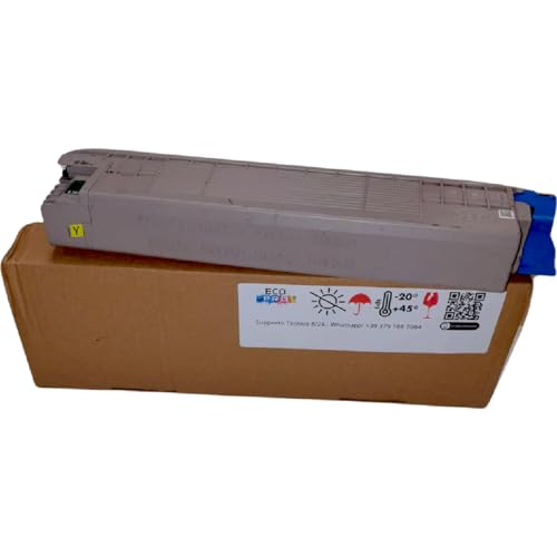 ECOPRO - Wiederaufbereiteter Toner für OKI C833 C843 n dn 833 843 - Gelb - 10.000 Seiten A4 - COD 46443101 von ECOPRO