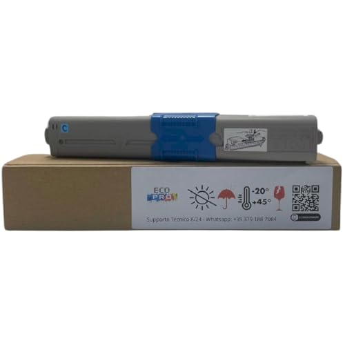 ECOPRO - Wiederaufbereiteter Toner für OKI ES3452 MFP ES5431 ES5462 MFP - Cyan - 6.000 Seiten A4 - Code 44973511 von ECOPRO