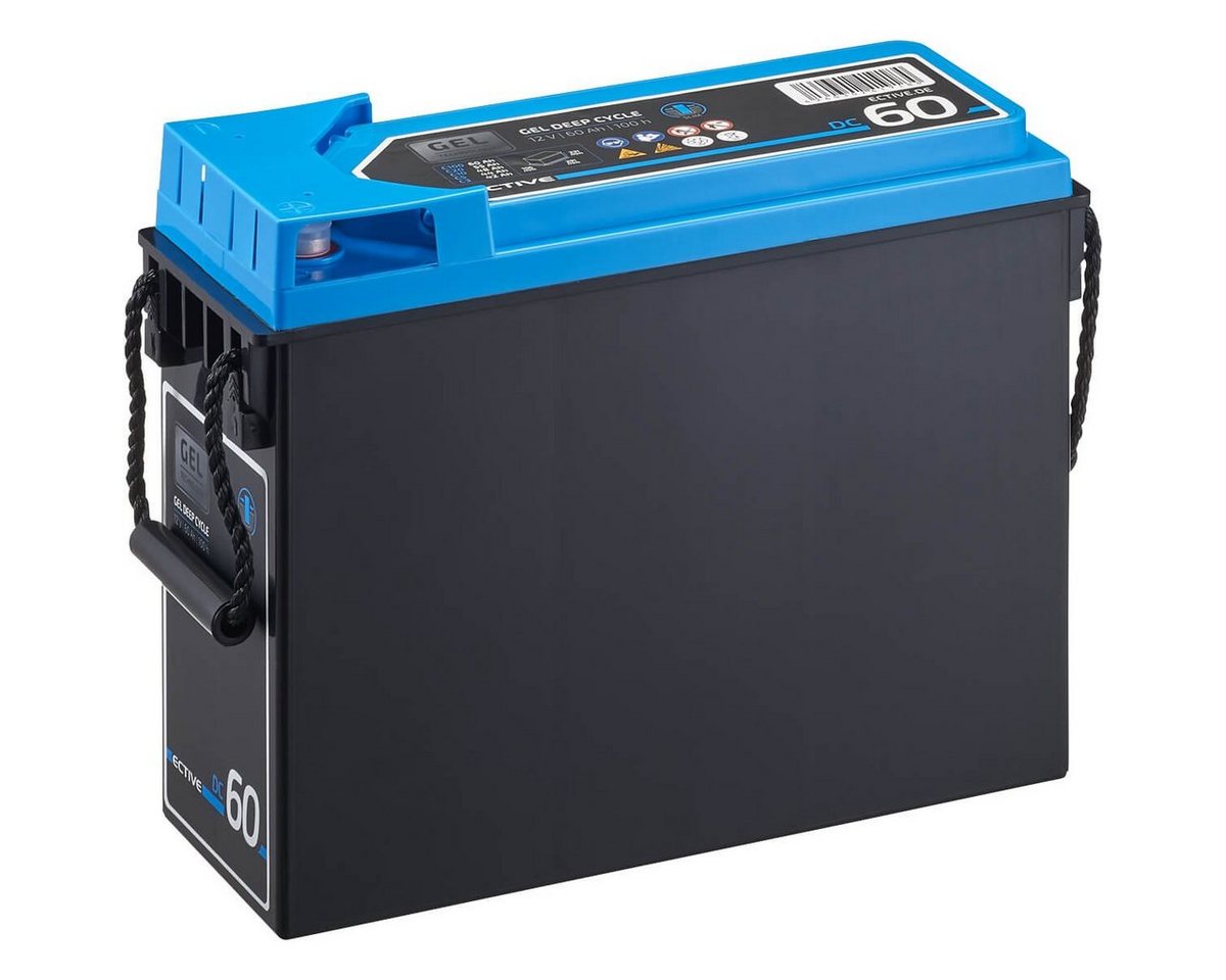 ECTIVE ECTIVE 12V 60Ah Deep Cycle Front Terminal Batterie Batterie, (12 V) von ECTIVE