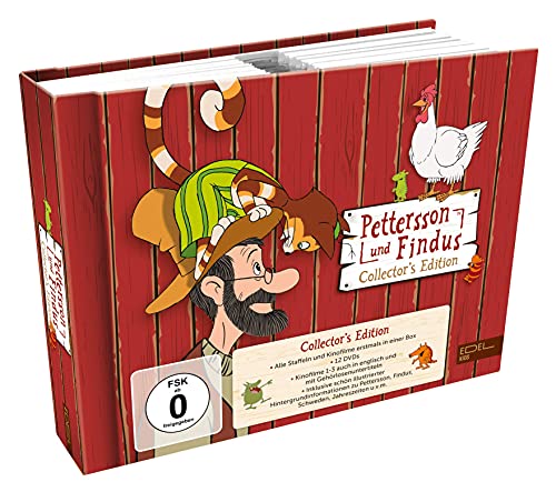 Pettersson und Findus - Collector's Edition (12 DVDs) - Die kompletten Staffeln 1 + 2 sowie die Kinofilme 1-4 von EDEL