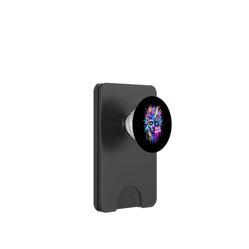 Lebendiges psychedelisches Mind Wave Trippy Face Bunt Surreal PopSockets PopWallet für MagSafe von EDM Rave Party Abstract Psychonaut Festival Tees