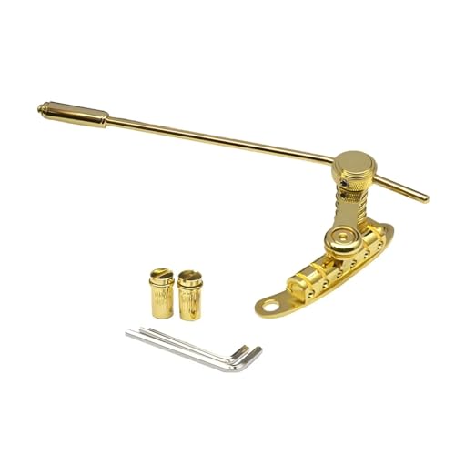 Gitarre Tremolo Brücke Professionelle SG Elektrische Gitarren LP Gitarre Saitenhalter Tremolo for Bühne Show Pflegen Übung Ersetzen(Gold) von EEQANAO