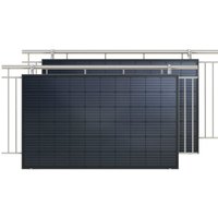 EET Solar LightMate Balkon Plus - Balkonkraftwerk mit Balkonhalterung (2x 430Wp) - Schwarz von EET Solar