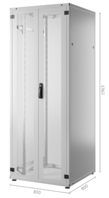 19 Serverschrank PRO 42HE, 800x800 mm -- F=2-tlg., R=Stahl 1-tlg. 2xVR, RAL7035 19 Serverschrank PRO 42HE, 800x800 mm -- F=2-tlg., R=Stahl 1-tlg. 2xVR, RAL7035 von EFB ELEKTRONIK