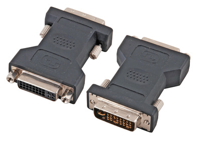 DVI-D Adapter, DVI-D 24+1 auf DVI-I -- 24+5, St.-Bu., schwarz von EFB ELEKTRONIK