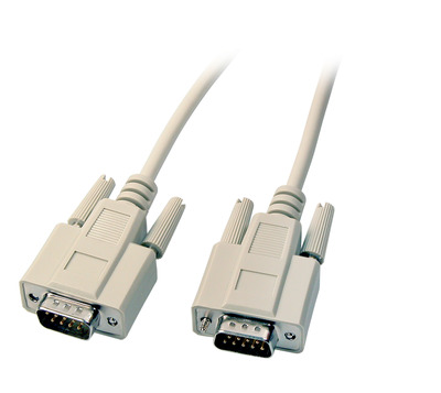 Datenkabel seriell 1:1, 2x DSub 9 -- St.-St., 10,0m, beige von EFB ELEKTRONIK