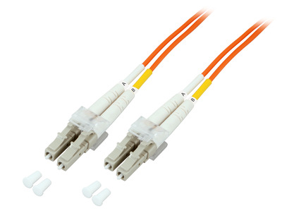 Duplex Jumper LC-LC 50/125µm, OM2, LSZH -- orange, 2.0mm, 0,5m von EFB ELEKTRONIK