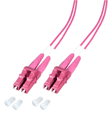 Duplex Patchkabel LC-LC OM4 -- 10m LSZH 1,2mm erikaviolett von EFB ELEKTRONIK