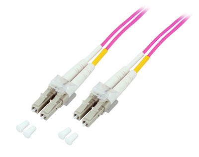 Duplex Patchkabel LC-LC OM4 -- 15m LSZH 2mm erikaviolett von EFB ELEKTRONIK